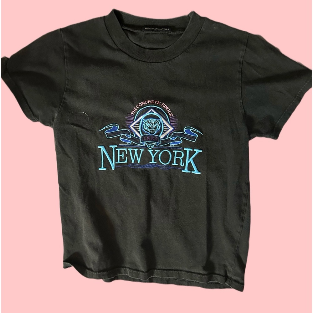 Brandy Melville Embroidered Baby Tee